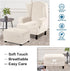 1 H.VERSAILTEX Ottoman Covers Slipcover Rectangle Real Velvet Plush Piece Form Fit Stretch Folding Storage Covers
