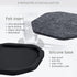 Set 4 UMIRRO Black Coasters for Drinks for Tabletop Protection with Super Absorbent Felt Pad, Cool Cup mats for Wooden