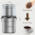 Secura Electric Coffee Grinder and Spice Grinder with 2 Stainless Steel Blades and Removable Bowls