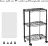 3 Pantry12D 18W 30.7H Golpart Small Tier Shelves Storage Wire Shelving Unit Metal Shelf Adjustable Organizers Storage