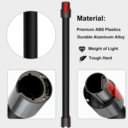 Dyson Extension Wand Tube, Replacement Parts for V15 V11 V10 V8 V7 Stick Vacuum Cleaner, Quick Release Wand 28.5 IN