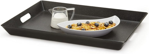 GET RST-1522-BK 15" 20", G.E.T. Non-Skid Ottoman / Coffee Table Serving Tray, x Black