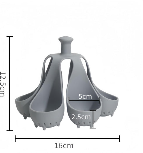 ZXiaJUMCR 6 Silicone Egg Boiler Rack, Freestanding Egg Boiler,egg boiler holder,Silicone Boiled Egg Cooker,Storage