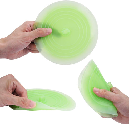 tifanso 6-Inch Silicone Tub Stopper, Recyclable Bathtub Drain Plug Cover for Bathrooms, Laundries, Kitchen (Jelly Green)