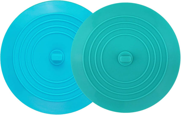 tifanso 2 Pack 6” Bathtub Drain Cover Stopper, Large Silicone Suction Hair Stopper, Bathroom Accessories