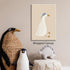 Generic 8x12in Silly Goose Canvas Wall Art, Cute Nursery Animal Aesthetic Poster, Goose with Baseball Hat Print