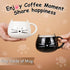 Koolkatkoo Cat Coffee Mugs for Cat Lovers, Ceramic Kitty Tea Mug Gifts for Women, 12 oz, Black