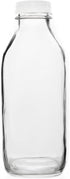 Fox Run Glass Classic Milk Bottle With Lid, 32 oz or 1