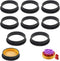 Tart Ring Molds, Hsxxf 8pcs Round Shape Cake Molds for Baking Mini Tart Rings