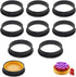 Tart Ring Molds, Hsxxf 8pcs Round Shape Cake Molds for Baking Mini Tart Rings