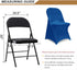 RoyalBlue 12 Spandex Chair Covers, Folding Chair Covers PCS, Universal Fitted Chair Slipcovers for Wedding, Party