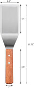 New Star Foodservice 36299 Heavy Duty Hamburger Turner/Spatula, Wood Handle, 11.5"