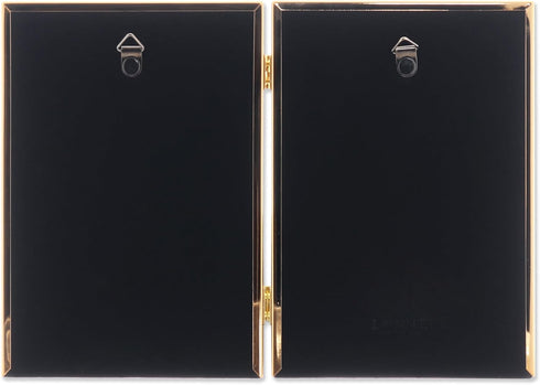 Lawrence Frames Metal Frame, Simply Gold, 5x7 Double