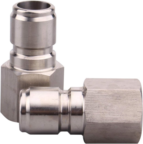DERNORD Stainless Steel Quick Disconnect FPT 3/8" Homebrewing Connector, Sanitary Fitting, Pack of 2