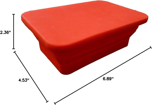 Oven & Microwave Safe Silicone Collapsible Lunch Box - Food Container with Silicone Lid