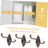 Movable Wall Hook Coat Hangers, Metal Clothes Hanger, Cast Iron Hooks for Wall Mounted Utility Clothing Rack