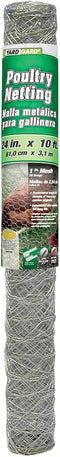 YARDGARD 308400B Poultry Netting - 24 by 10-Feet, Galvanized Fence