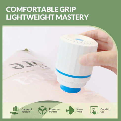 Electric Air Pump for Vacuum Storage Bags, Portable Vacuum Pump for Compression Clothing, Travel Moving (No Storage Bag)