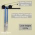 LEVOSHUA 12.3" Magnetic Paper Towel Holder for Fridge, Heavy Duty Magnet Rack, No Drill, Fits Large Rolls, Space Saving