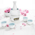 Set Set, 7 Set 1 1 1 4 Foraineam White Ceramic Sake with Warmer Pot, Japanese Style Porcelain Hot Saki Drink Bottle
