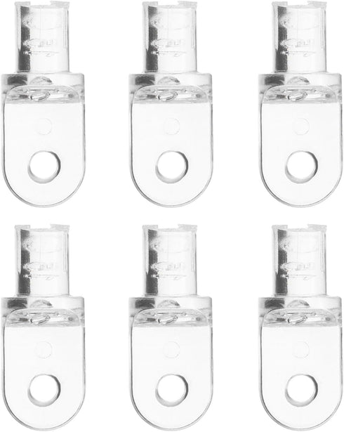 uxcell 6Pcs Transparent Tilt Wand Tip Repair, Vertical Blind Replacement Parts for Broken Horizontal Blind Accessories