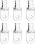 uxcell 6Pcs Transparent Tilt Wand Tip Repair, Vertical Blind Replacement Parts for Broken Horizontal Blind Accessories