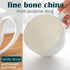 22 OZ Set 2 White Bone China Soup Mugs with Handles, Large Ceramic Coffee Mugs of for Hot Chocolate Cocoa Cereal Salads