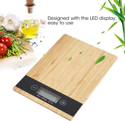 Fdit Electric Kitchen Scale - LED Display Cooking Food Weighing Scale for Kitchen Baking