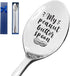 Funny Engraved My Peanut Butter Spoon, Stainless Steel Gift for Peanut Butter Lovers, Birthday Christmas