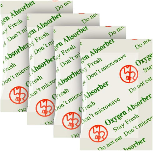 O2frepak 200CC Food Grade Oxygen Absorbers Packets - 100-Pack for Food Storage with Oxygen Indicator
