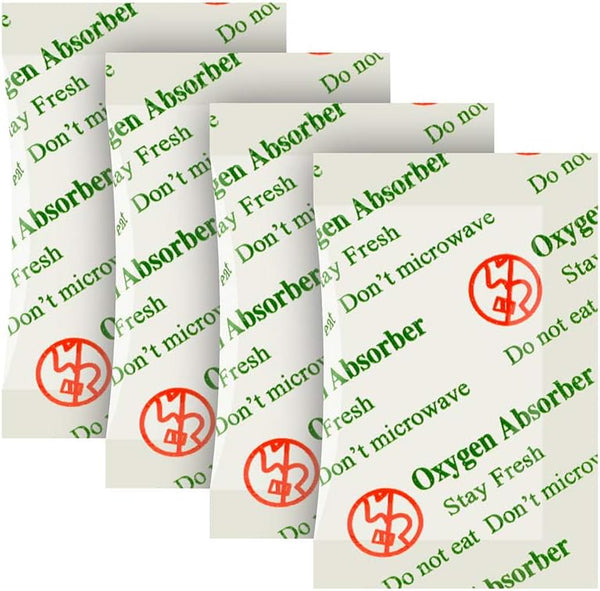 O2frepak 200CC Food Grade Oxygen Absorbers Packets - 100-Pack for Food Storage with Oxygen Indicator