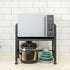 Microwave Oven Rack, Expandable Stand for Kitchen Utensils Storage, Carbon Steel Over Microwave Shelf