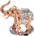 Matashi Elephant Ornament with Rose Gold and Silver Plated, Crystals Studded Tabletop Décor Gift for Mom