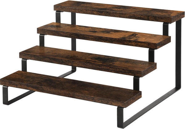 YINMIT Wooden Display Riser Stand, Tiered Perfume and Cologne Organizer Stand, 4
