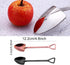 Rolin Roly 7Pcs Colourful Shovel Spoons, Rainbow Stainless Steel Dessert Spoon Set for Mixing Drinks