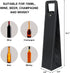 Leather Wine Gift Bag 16.1x3.5x3.5 in, Reusable Portable Wine Tote Bag, Metal Clasp for Parties, Birthdays, Holidays