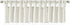 Madison Park Emilia Faux Silk Valance, DIY Twist Tab Top Finish with Beads, Window Curtain for Living Room, 26"L x 50"W