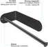 Kitchen Magnetic Stainless Steel Paper Towel Holder for Refrigerator, Grill, Toolbox (Magnetic-30cm-Black-B)