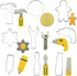 Mini Construction Tools Cookie Cutters Set of 9 pcs, Stainless Steel Hardware Tools Shaped Fondant Baking Molds