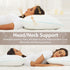 Pillows Queen Size Set of 2 – Cooling Memory Foam Pillows for Sleeping, Adjustable Firm for Back and Side Sleepers