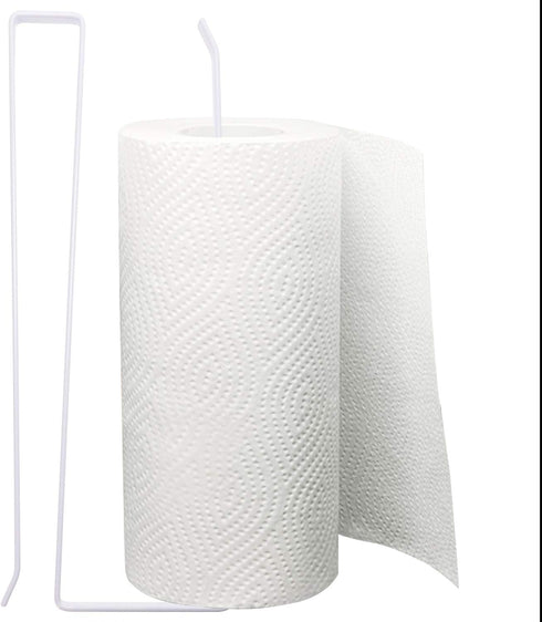 ONLYKXY Paper Towel Holder Wall Mount/Under Cabinet,Thicken Paint Spraying Iron,No Drilling,Paper Towel Holder
