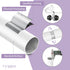 Wrap Around Curtain Rods - White Curtain Rods 28 to 60 Inch, 5/8 Inch Adjustable Blackout Curtain Rod, Aluminum Curtain