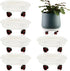 6 Packs 11.8 inches Large Plant Caddy Plant Saucers on Wheels Rolling