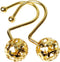 12Pcs Luxury Quality Hollow Ball Shower Curtain Hooks, Rustproof Stainless Steel Rings for Bathroom Rod (Gold)