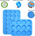 Silicone Muffin Pan Cupcake Set, Non-Stick 12 Cups and Mini 24 Cups, BPA Free with Spatula & Oil Brush