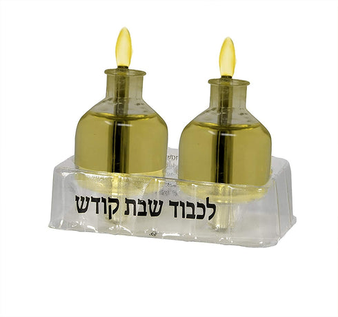 Shabbat Oil Candles - Large Ohr Lights Pre-Filled Oil Shabbos Candles, 20 Pack