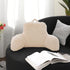 Holawakaka Standard Faux Fur Bed Rest Pillow with Arms, Rabbit Fur Reading Pillows Perfect for Adults, Teens, Kids
