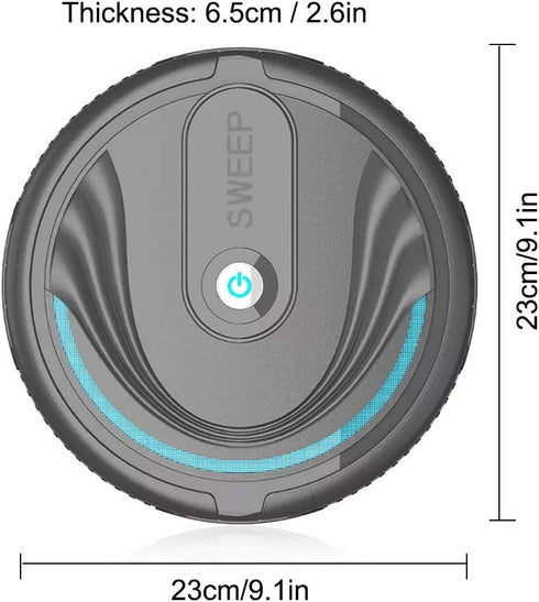 Robot Vacuum Cleaner Household Smart Sweeping Robot Automatic Cleaner Intelligent Vacuum Cleaner for Hard Floor Tile Pet Hair and Carpets (Black) by JTLB