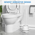 Set Toilet Brush and Holder, Toilet Bowl Brush with Ventilated Holder and Ergonomic Long Handle, Durable Bristles