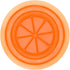Jarware Set of 4 Orange Jelly/Jam Lids for Regular Mouth Mason Jars